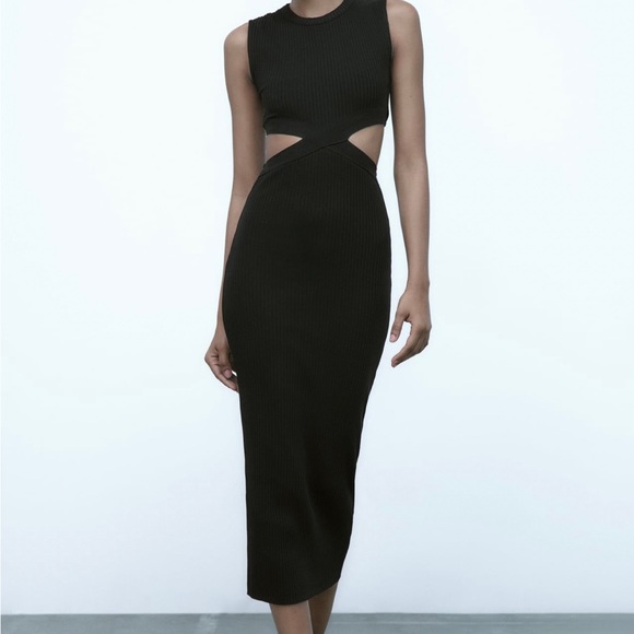Zara Cut Out Dress BNWT - Picture 2 of 7